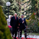The King and Queen were greeted by their hosts, President Abdullah Gül and Mrs Hayrünnisa Gül, at the Cankaya Presidential Palace in Ankara.  (Photo: Lise Åserud, NTB scanpix)
